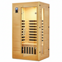 Infrared Sauna Built for Home Relaxation, Low EMF Carbon Heaters, Hemlock Wood, Bluetooth Speakers