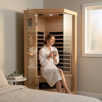 Andora 2-Person Low EMF FAR Infrared Sauna, Canadian Hemlock — Lifestyle