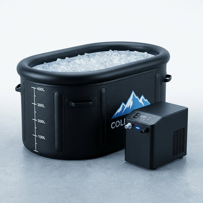 Cold Plunge Tub Built to Support Recovery, 248 Gallon, 1 HP Chiller, WiFi Control, Water Treatment Kit