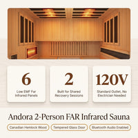Infrared Sauna Built for Daily Recovery, 2-Person Capacity, Canadian Hemlock Wood, Low EMF Carbon Panels — Results & Stats